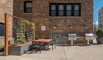 Patio at reside on irving park
